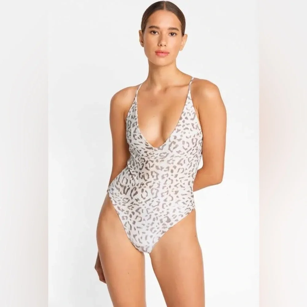 NWT Mikoh Thalia Roam Leopard Print One Piece Swim Swimsuit Sz M - Picture 9 of 11